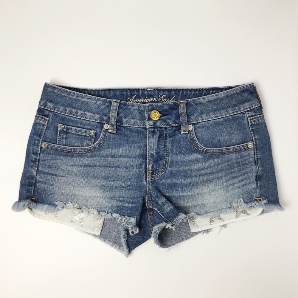 American Eagle Shorts Sparkly Star Detail
